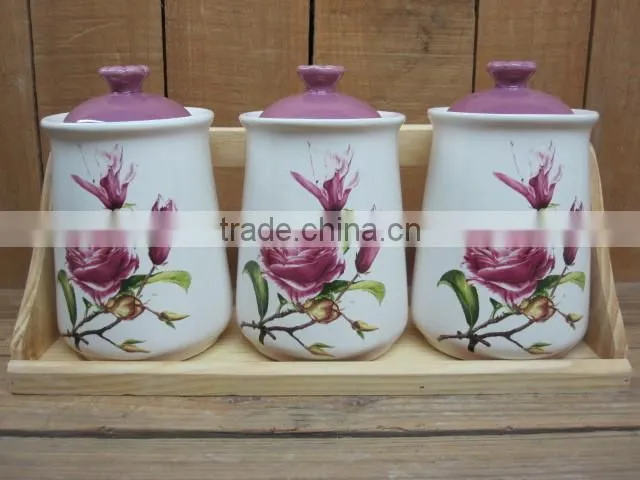 Factory direct sale ceramic water jug with handle