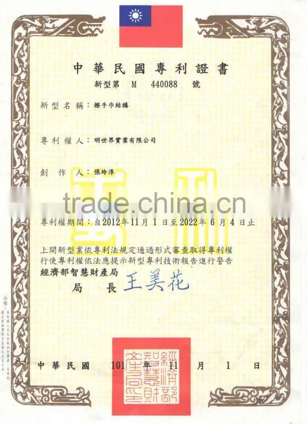 Patent Super Absorbent Microfiber hanging Hand Towel Wholesale