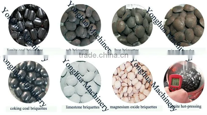 Yonghua Whole line CE charcoal briquette machine coal briquette machine