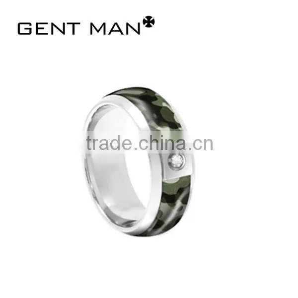 latest gold finger ring designs single stone ring designs camouflage patterned fashion stainless steel ring