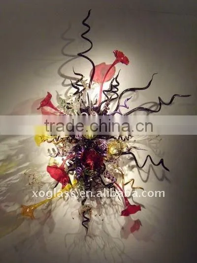 art glass wall decoration xo-9355 and hand blown glass wall decoration