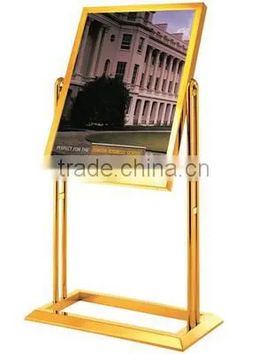 Billboard double rotation indicator titanium Jinshui brand exhibition card display welcome card display stand