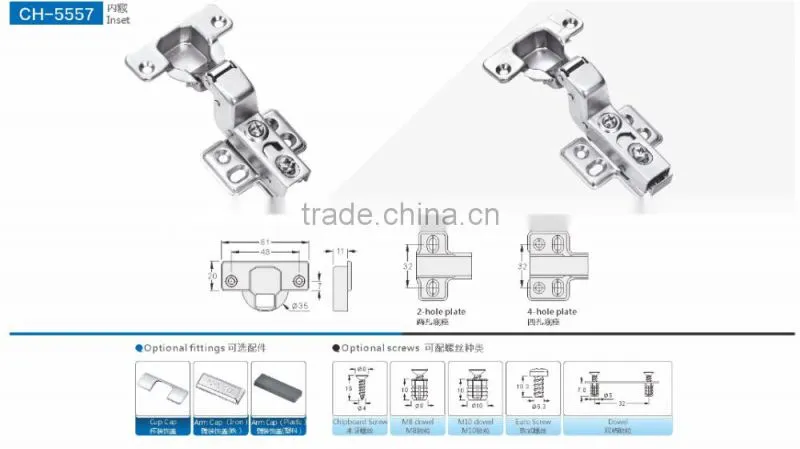 PROTECH 2016 Soft closing concealed hinge CH-1119 Full-coverlay