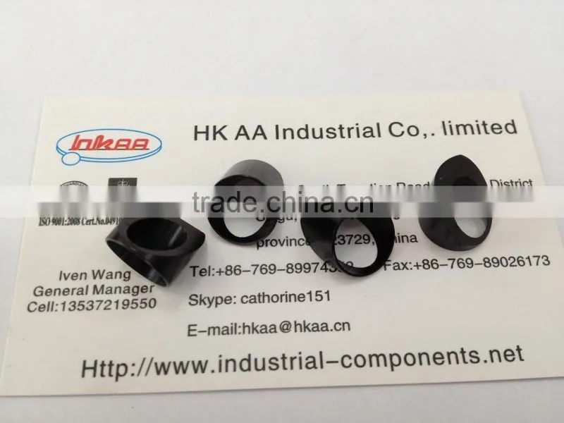 custom fabrication lathing and milling black anodized aluminum clamp OEM welcome