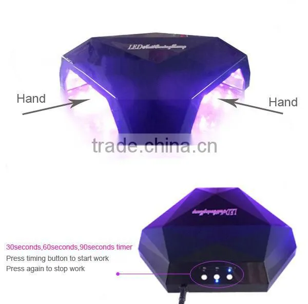 24w nail art led lamp for feet and 2hands