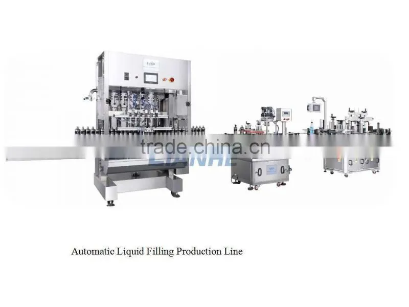 automatic linear liquid filling machine/ servo motor control piston piston filling machine