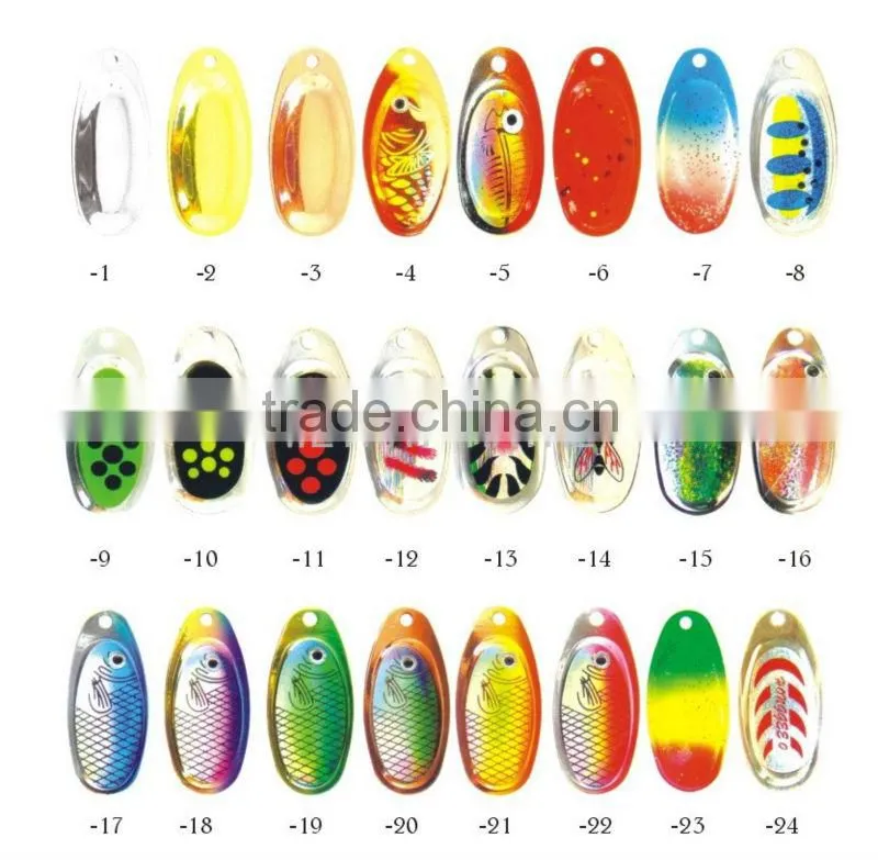 Spinner bait metal lure