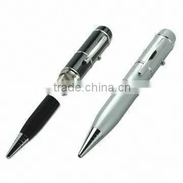 USB flash drive laser pointer ball pen,pen usb with laser point