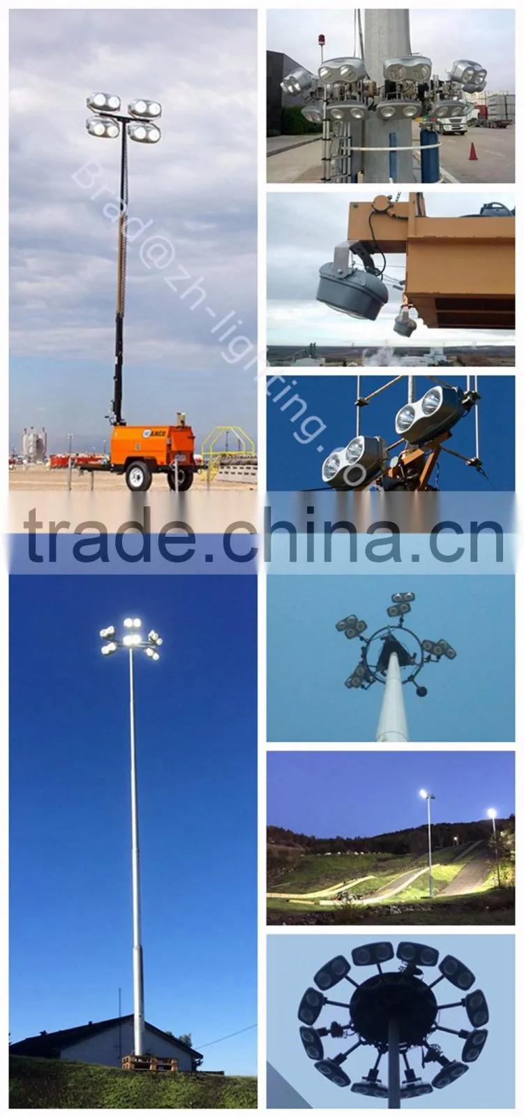 120000 lm Lumileds Chip UL TUV SAA DLC Rohs approved 1000 watt LED Flood Light