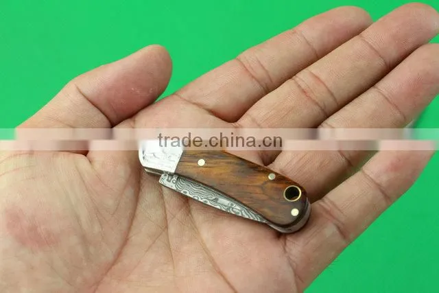 Cocobolo mini pocket knife folding knife UD402103