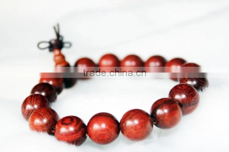 Artistic Red Sandalwood Beaded Bracelets 10mm