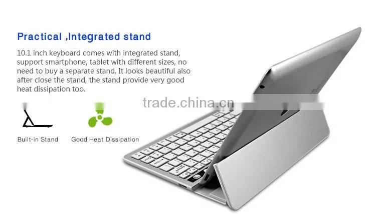 scissor feet chocolate keycaps qwerty aluminum bluetooth 10 inch tablet keyboard