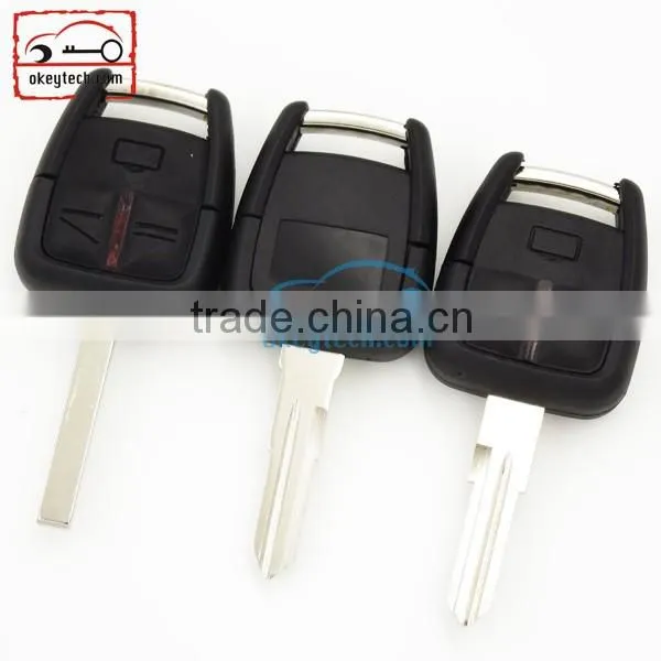 High Quatity Opel remote key cover 3 button with left blank car key opel remote key blanks custom blade key shell