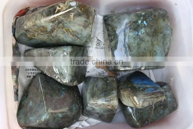 Wholesale Natural Blue Rock Quartz Labradorite Gemstone