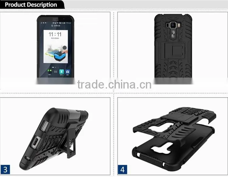 Hot Products 2 in 1 Slim Armor TPU + PC Kickstand Case For Asus Zenfone 3 Z012D Back Cover mobile phone accessories