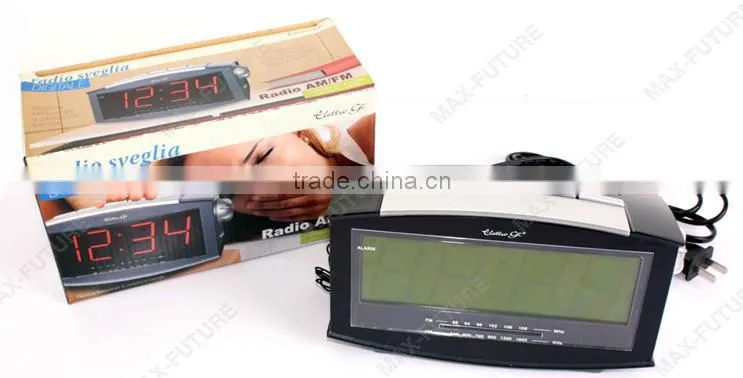 2.5 inch LED Jumbo-Size Display Screen Clock Radio with Alarm clock for home,kitchen,hotel