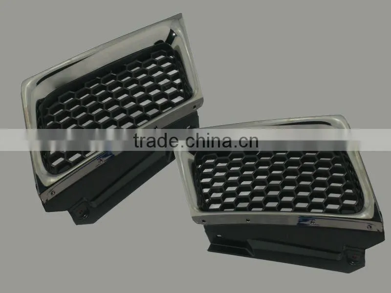 Plastic auto body grill titanium car parts