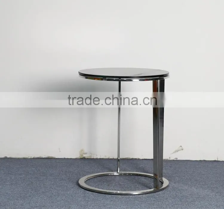 Wooden Top Steel Frame Coffee Table