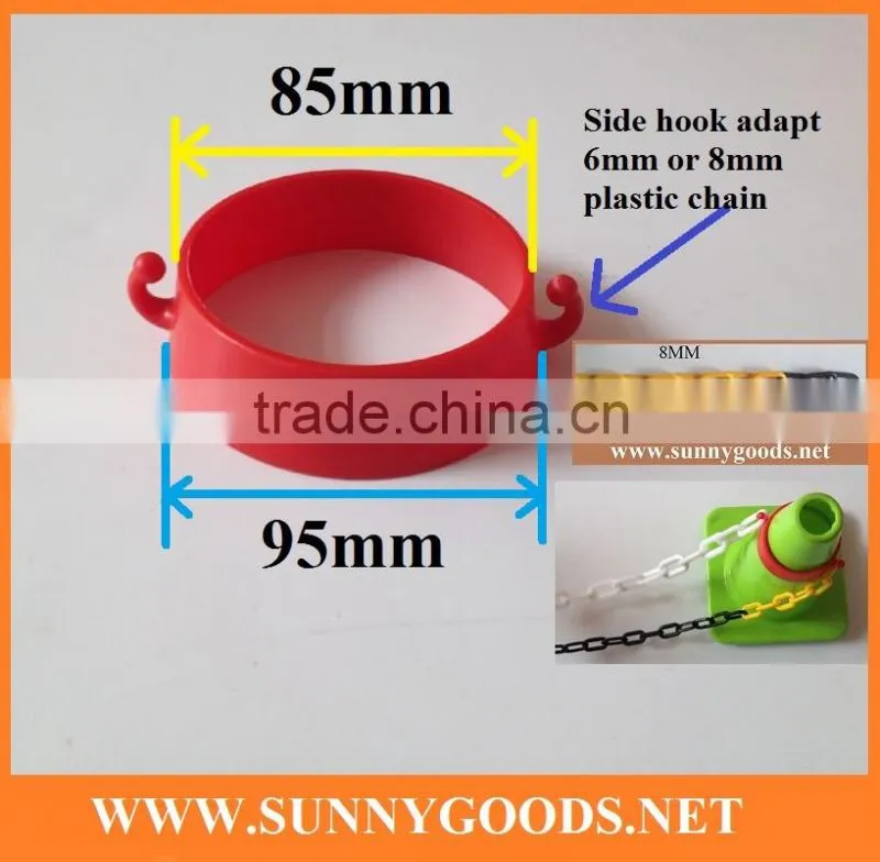 length 2meters road cone plastic collar barricade chain
