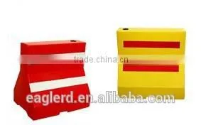 plastic water filled traffic road barrier