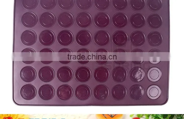48 cavity Silicone Pastry Muffin Cake Macaron Oven Baking Mould Sheet Silicone Pastry Mat