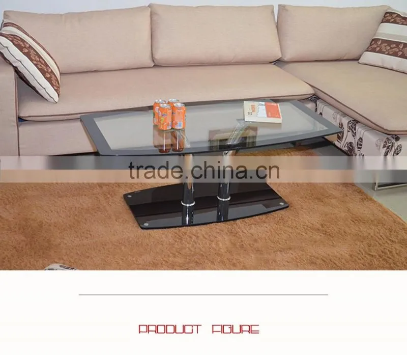 Living Room furniture Glass Cafe Furniture , Coffee Table Design CT-1562B