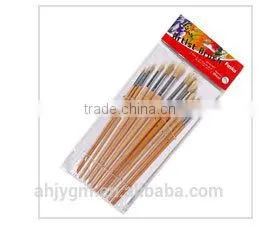 White Box/Opp bag/Blister card Packing Wooden Handle Wool Hair Artist Brush/wooden artist brush/oil painting brush/artist brush