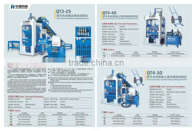 manual press brick block machine HYM-JS500 concrete mixer