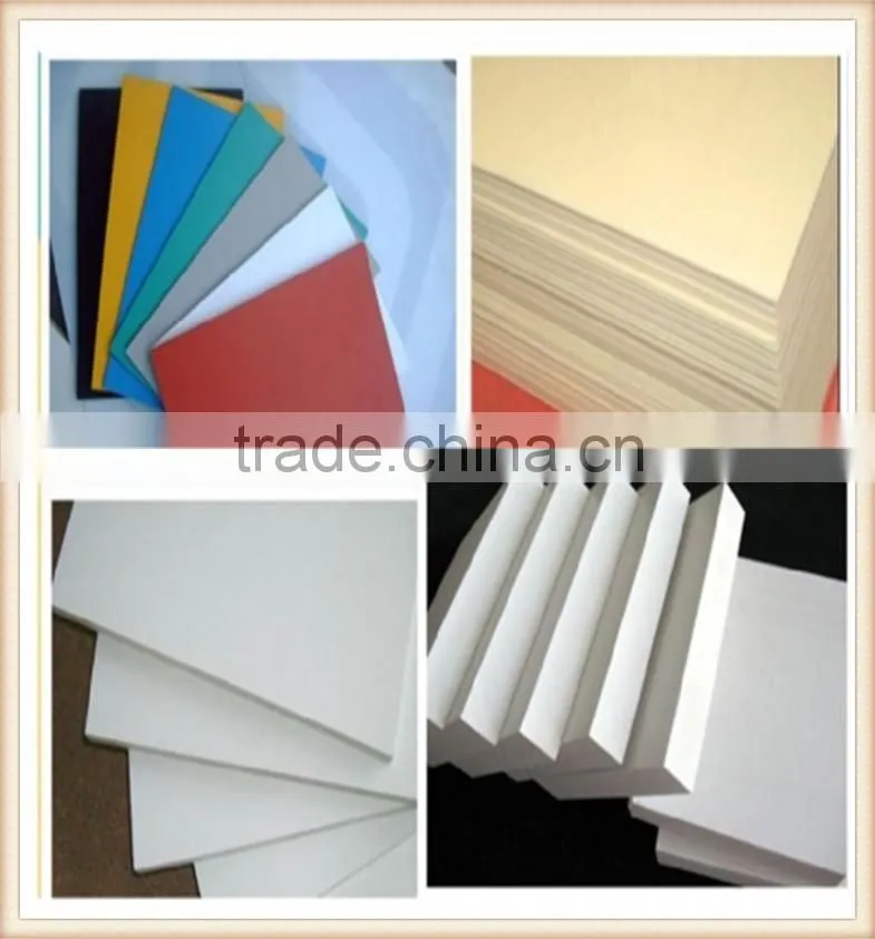 Red Yellow Blue Black PVC Foam Board for kitchen furniture and cabinet