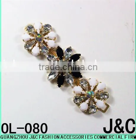 resin stone with rhinestone lady fashion shoes ornaments