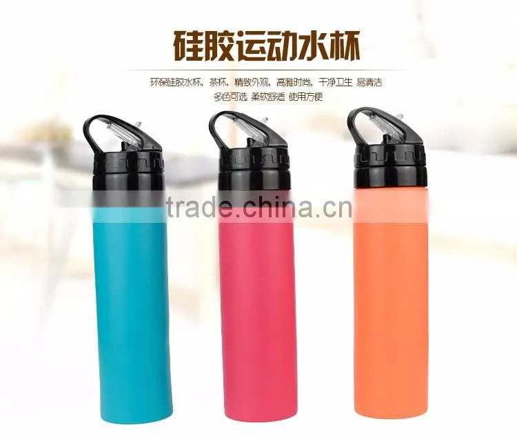 Unbreakable Silicone High Quality Soft Sport Water Bottle