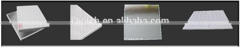 600X600 Commercial PVC ceiling gypsum board price