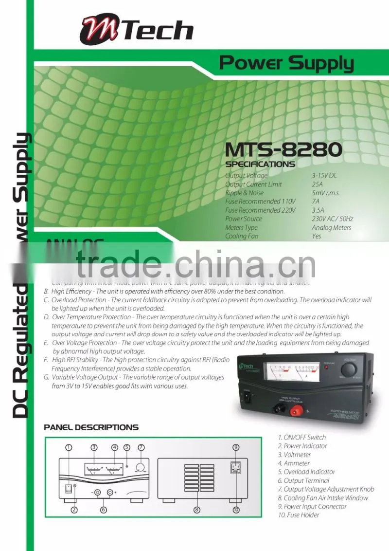 M-Tech MTS-8280 Switching Power Supply