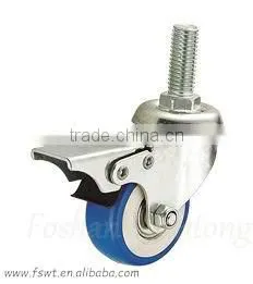 High Quality PVC Double Ball Bearing Light Duty Furniture Caster And Wheel