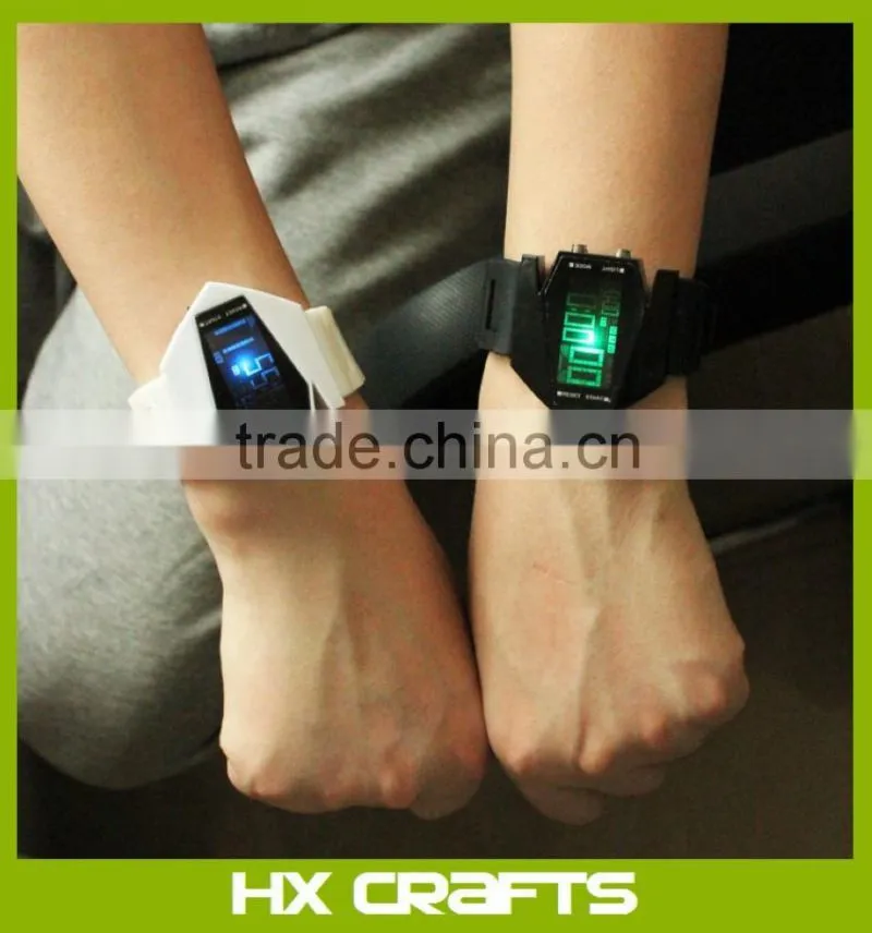 New arrival products silicone colors digital LED watch design your own wristbands water resistant men led watch