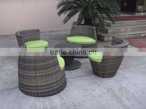Unique Rattan Stacking Sofa Bullet Shape For Sale