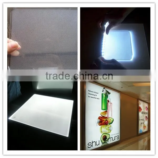 High Transmittance Stable Quality Led Acrylic Light Guide Panel for Advertising