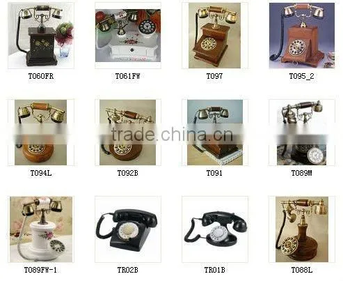 Wood Vintage Wall Telephone