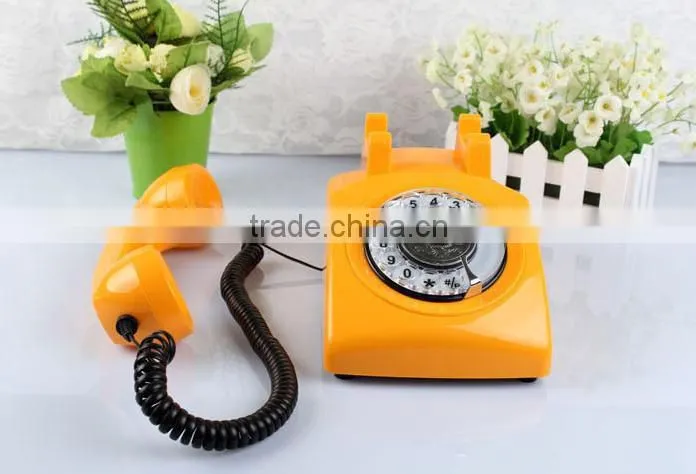 Vintage Style Classic Rotary Retro Telephone With Sim Card