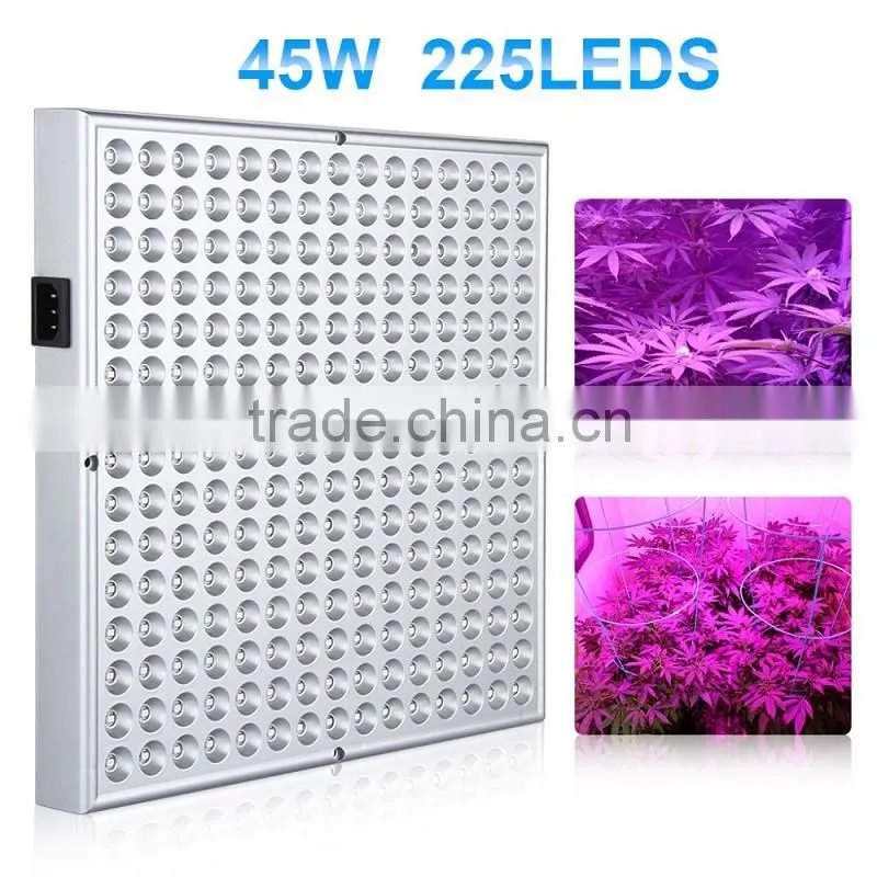 2016 hot sale full spectrum 45W 225 leds panel eshine systems led grow light for Indoor plant Veg Hydroponic