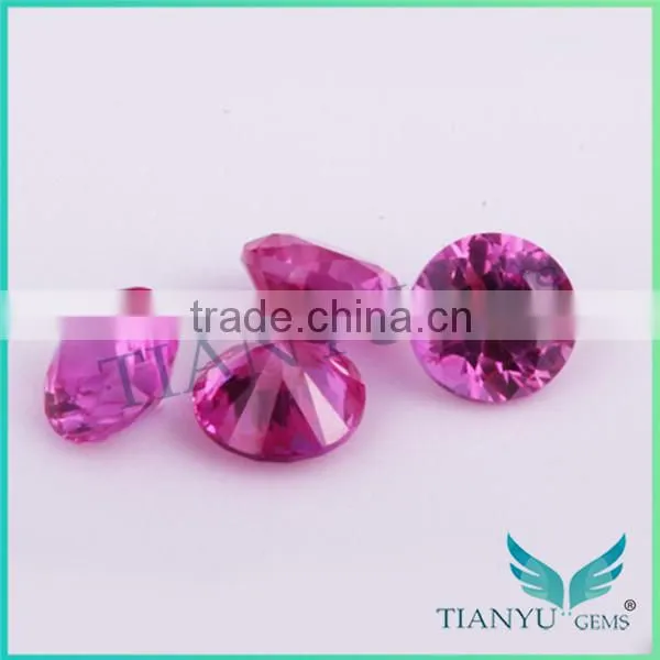 Wuzhou wholesale synthetic diamonds 3# ruby gemstone, synthetic corundum rough, rough ruby corundum