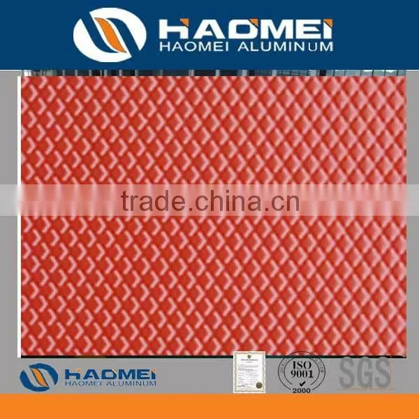 coated aluminum embossed sheet/color embossed aluminum sheets china manufacturer