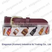Hot-selling legend of the dragon needlepoint belt