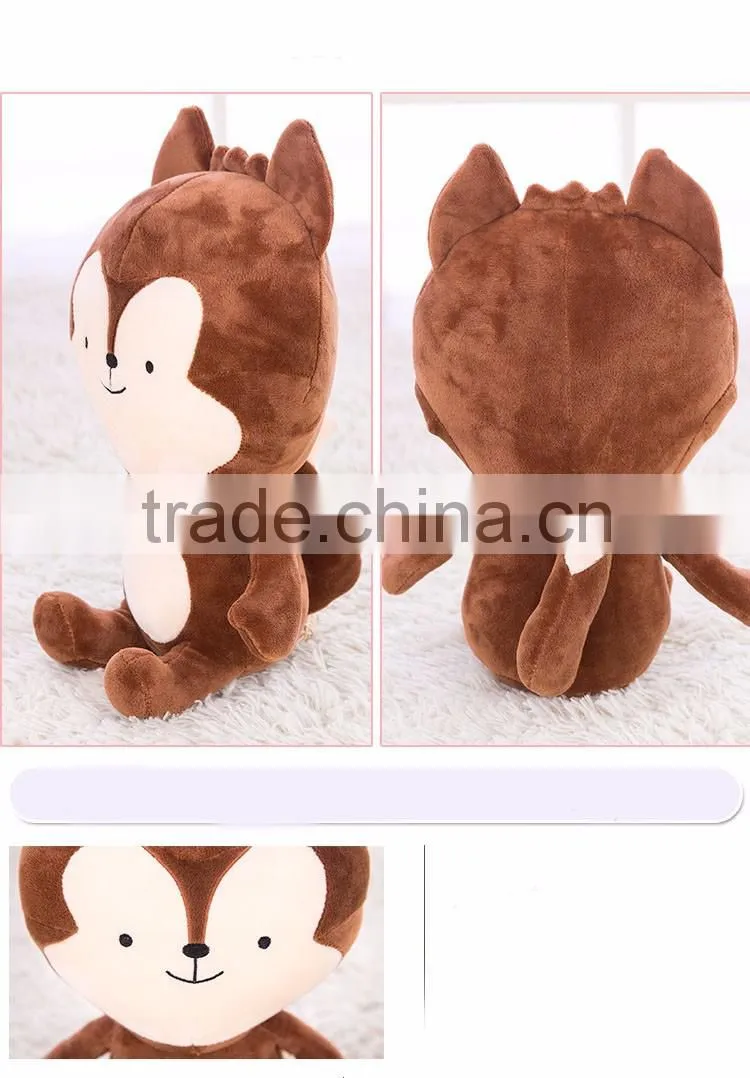 Korea style brown fox with white rabbit dall Korea Descendants of the sun toy Stuffed Dalls