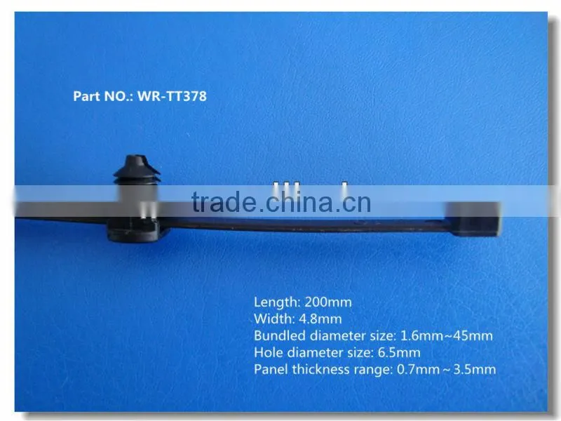 High quality High flexibility self locking nylon cable tie with clip for car