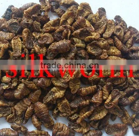 Microwave dried silkworm