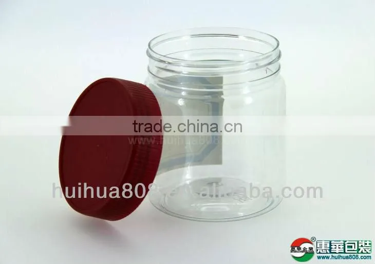 PET food jar with wide-mouth