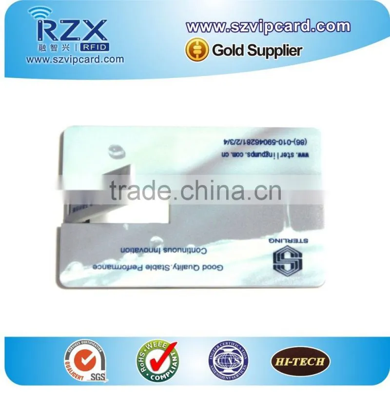 Large manufacturing plastic promotion flash drive christmas gift card USB card