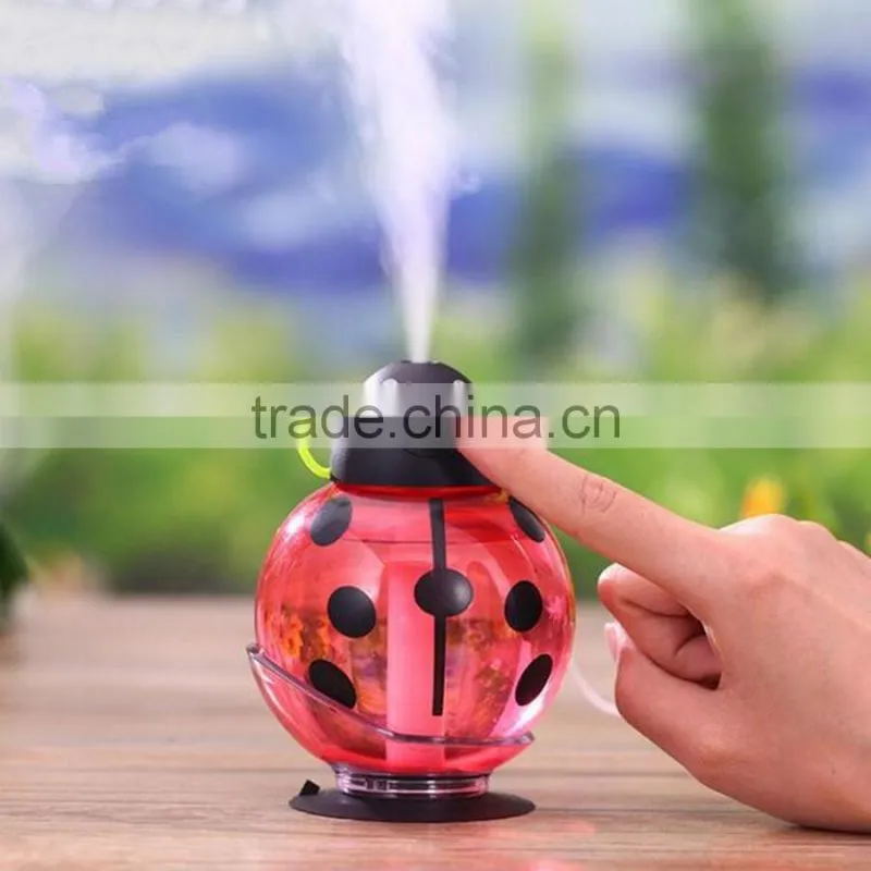 260ml Beatles Ultrasonic Humidifier USB Car Humidifier Mini Aroma Essential Oil Diffuser Air Aromatherapy Mist Maker Home Office