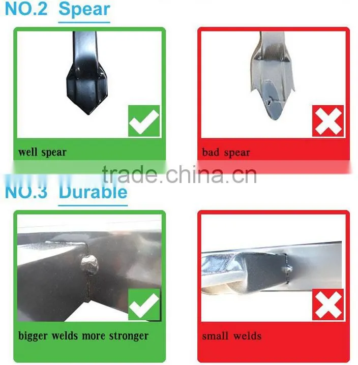 standard welded steel bar grating fence heavy duty security fencing
